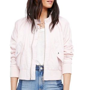 Free People Blush Pink Midnight Bomber